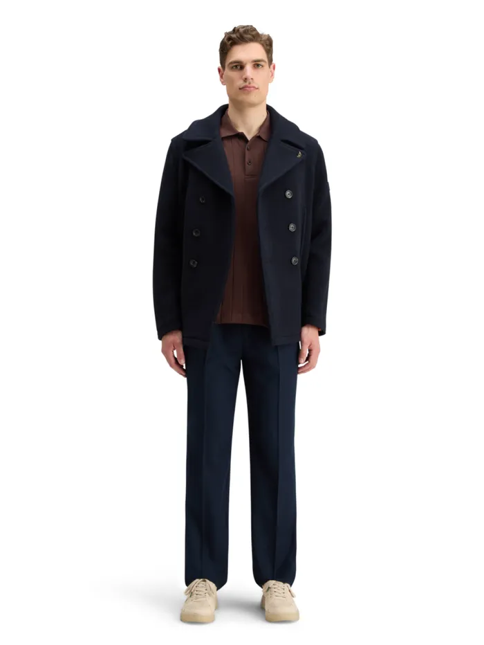 RIB KNITTED POLO Rich Mahogany Men Scotch and Soda TShirts and Polo Shirts