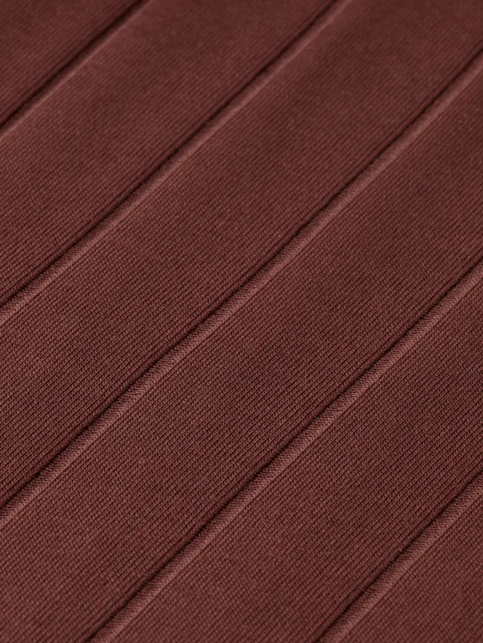 RIB KNITTED POLO Rich Mahogany Men Scotch and Soda TShirts and Polo Shirts