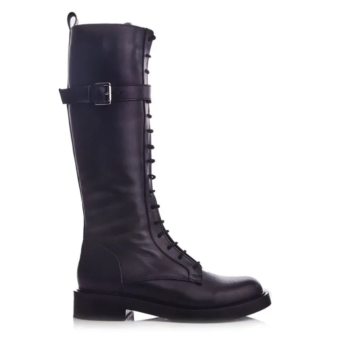 Riding And Flat Boots Women Moda In Pelle Shoon Sh Avila Black Leather