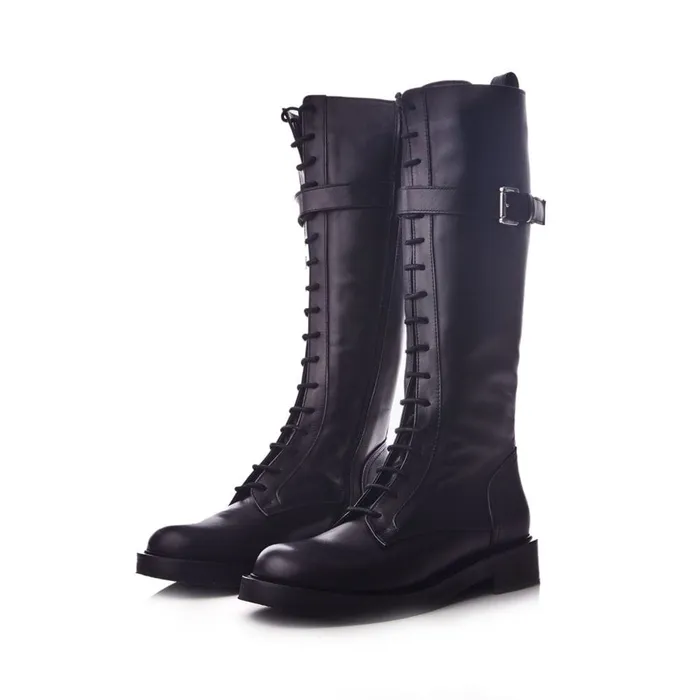 Riding And Flat Boots Women Moda In Pelle Shoon Sh Avila Black Leather Riding And Flat Boots Women Moda In Pelle Shoon Sh Avila Black Leather