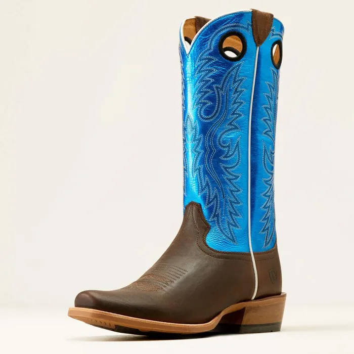 Ringer Cowboy Boot Tobacco Toffeebright Blue Patent Men Ariat Western Boots