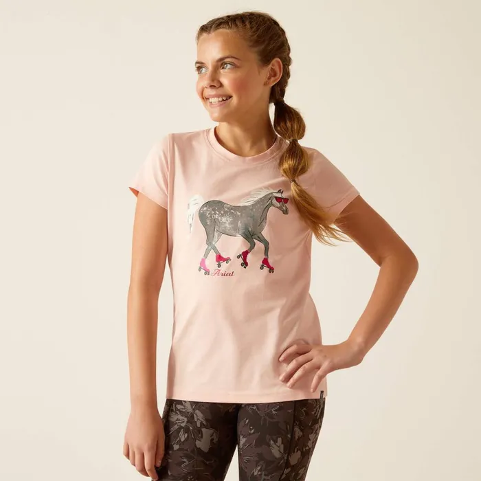 Roller Pony TShirt Blushing Rose Kids Ariat TShirts and Polos