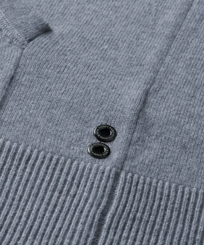 Ron Dorff Cashmere Hoodie Glacial Blue Men Cashmere and Knitwear Tops