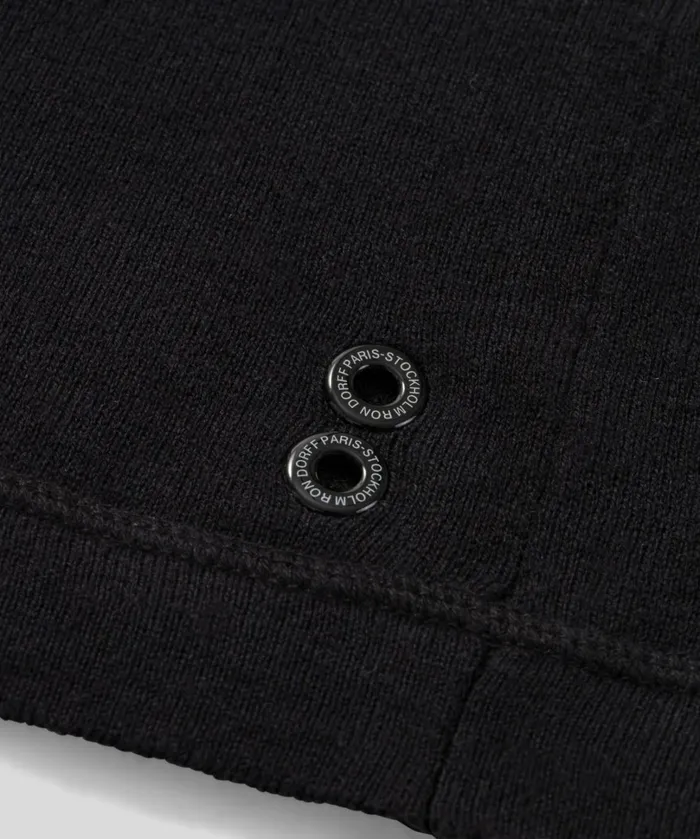 Ron Dorff Light CottonSilk Hoodie Sweater Black Men Cashmere and Knitwear Tops