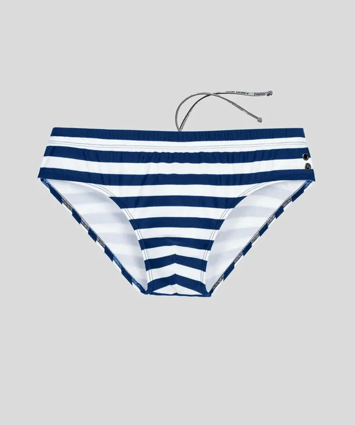 Ron Dorff Swim Briefs Horizontal Stripes NavyWhite Men Swim Briefs