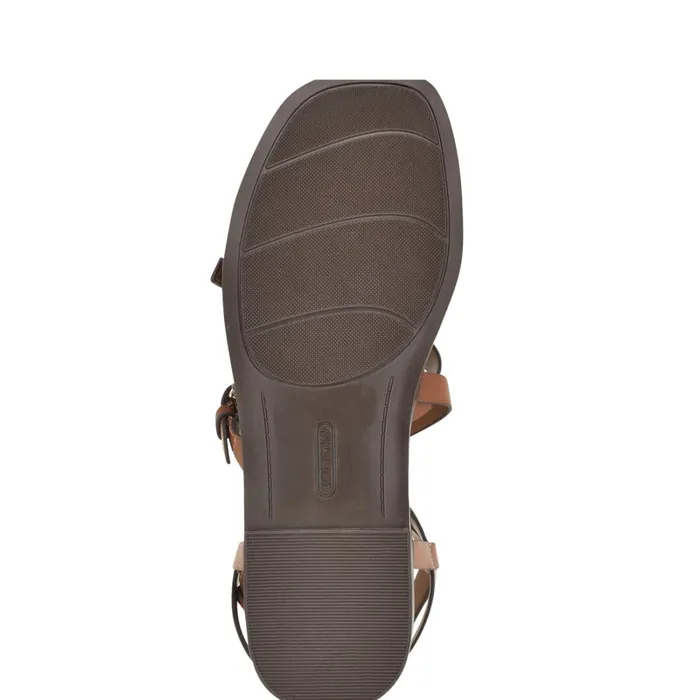 Rulen Flat Strappy Sandals Brown Women Nine West Casual Rulen Flat Strappy Sandals Brown Women Nine West Casual