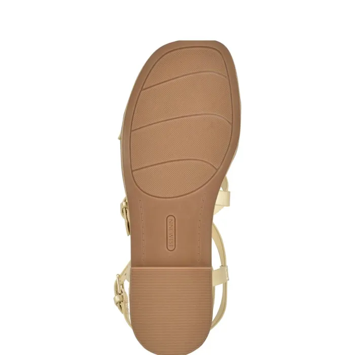 Rulen Flat Strappy Sandals Platino Women Nine West Casual Rulen Flat Strappy Sandals Platino Women Nine West Casual