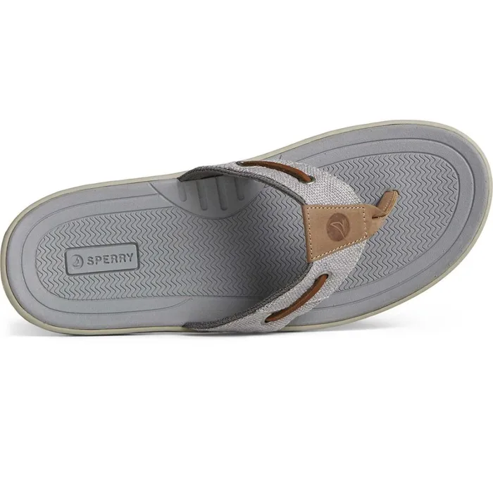 Sandals Men Sperry SeaCycled Baitfish Baja Flip Flop Grey
