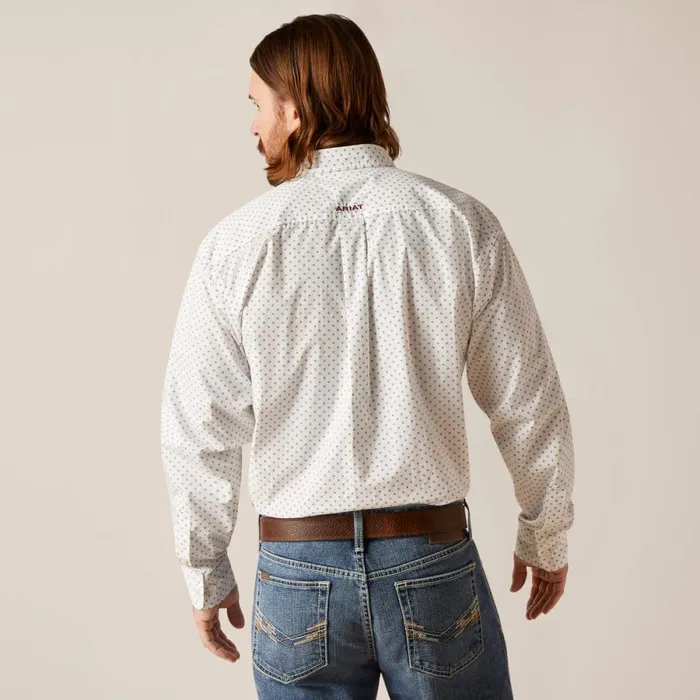 Saul Classic Fit Shirt White Men Ariat Button Down Shirts