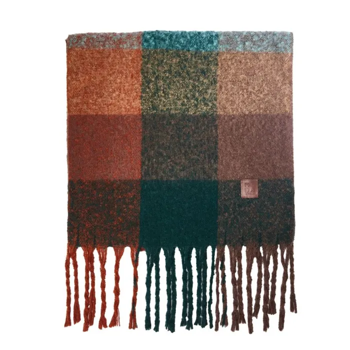 Scarves Women Moda In Pelle Asterscarf Green Textile Scarves Women Moda In Pelle Asterscarf Green Textile
