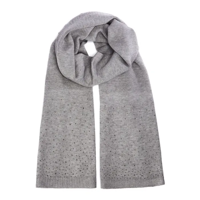 Scarves Women Moda In Pelle Praticioscarf Grey Textile