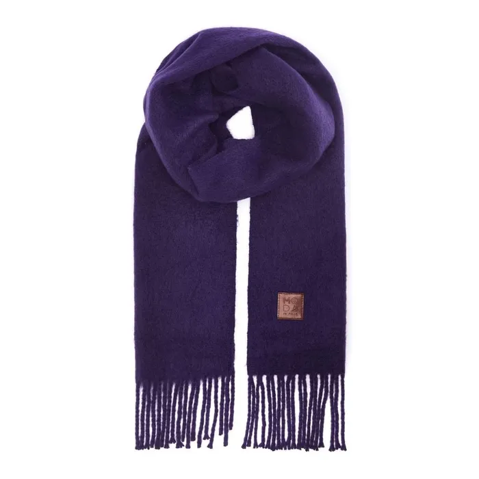 Scarves Women Moda In Pelle Sareyahscarf Purple Textile