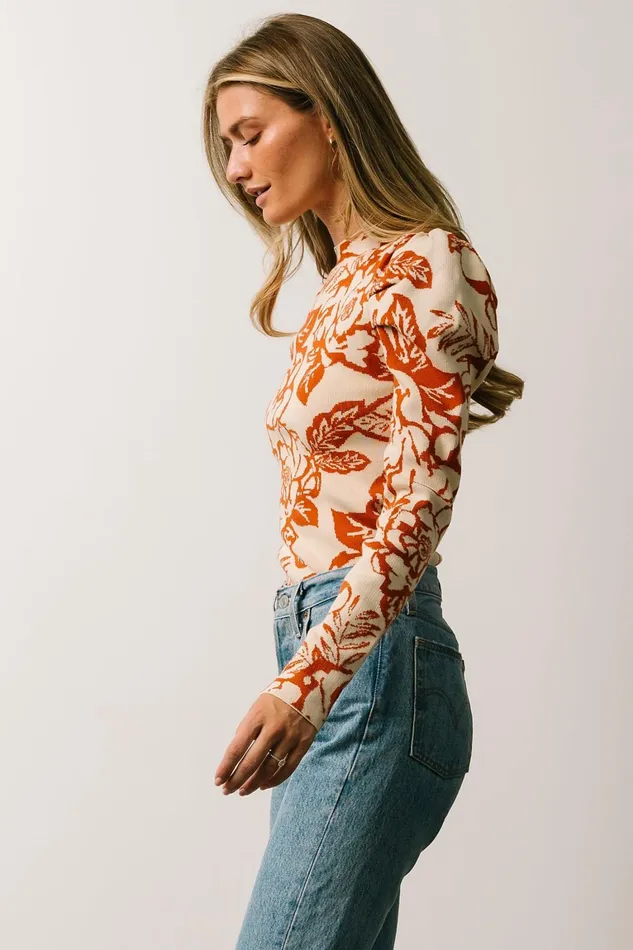 Sebastian Sweater Rust Multi Women Baltic Born Sweaters Sebastian Sweater Rust Multi Women Baltic Born Sweaters