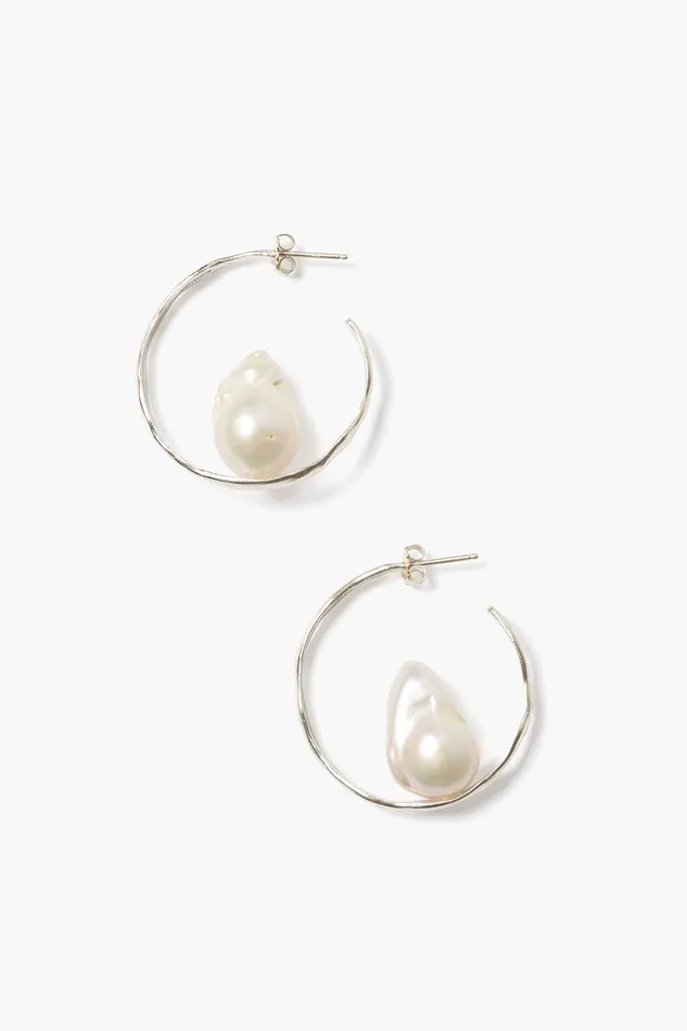 Selene Hoop Earrings Silver Women Chan Luu Earrings