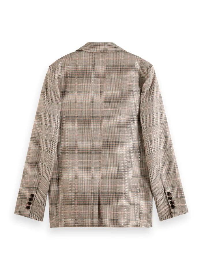 Sequin Prince Of Wales Check Boyfriend Single Breasted Blazer Sequin Prince Of Wales Women Scotch and Soda Blazers Sequin Prince Of Wales Check Boyfriend Single Breasted Blazer Sequin Prince Of Wales Women Scotch and Soda Blazers