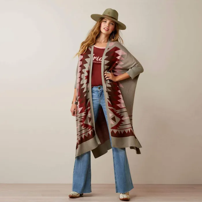 Serape Style Cardigan Multi Women Ariat Sweaters and Cardigans