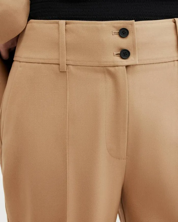Sevenh HighRise Slim Flared Pants Camel Brown Women AllSaints Pants and Leggings Sevenh HighRise Slim Flared Pants Camel Brown Women AllSaints Pants and Leggings