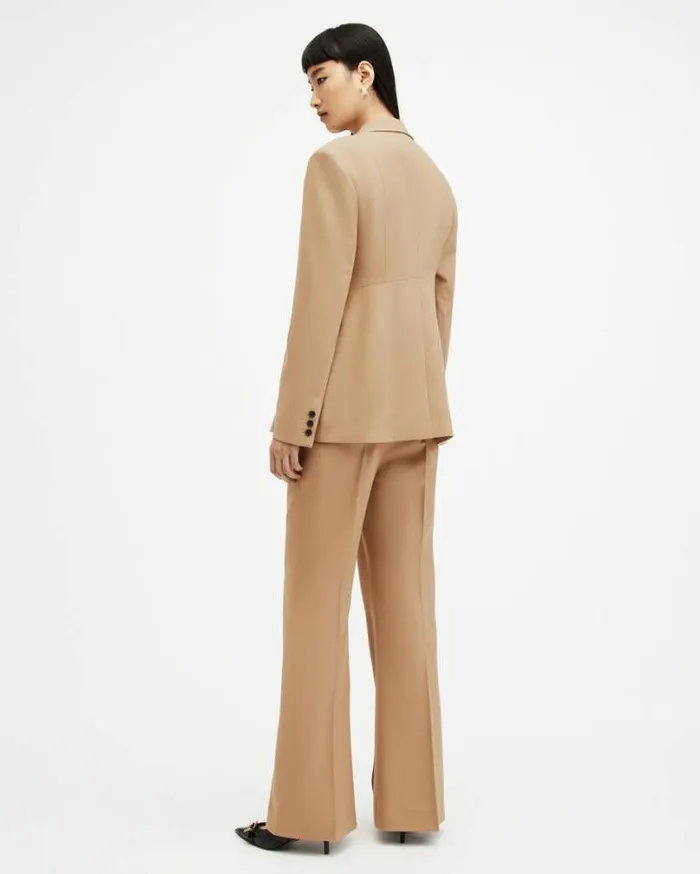 Sevenh HighRise Slim Flared Pants Camel Brown Women AllSaints Pants and Leggings Sevenh HighRise Slim Flared Pants Camel Brown Women AllSaints Pants and Leggings