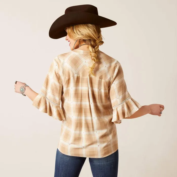 Sevilla Top Sevilla Plaid Women Ariat TShirts and Tops Sevilla Top Sevilla Plaid Women Ariat TShirts and Tops