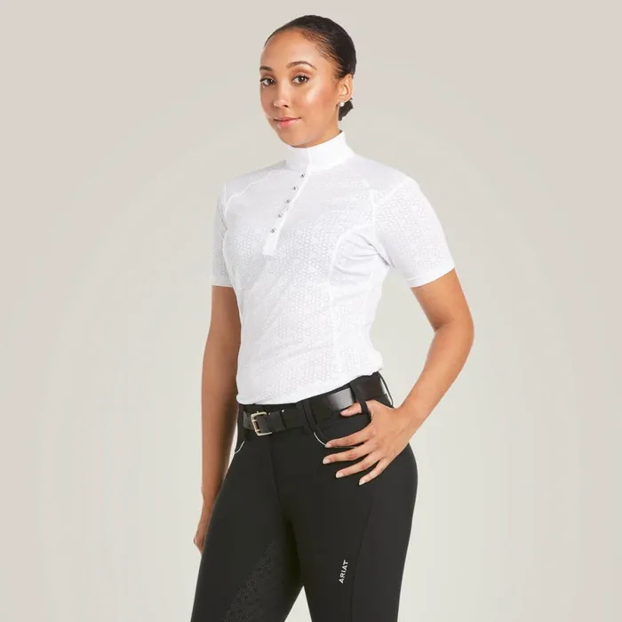 Showstopper 30 Show Shirt White Women Ariat English Riding