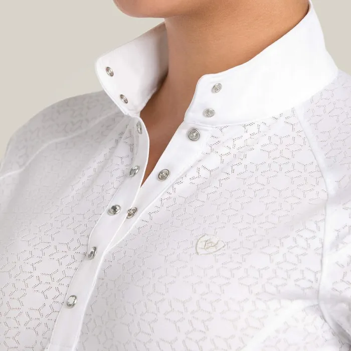 Showstopper 30 Show Shirt White Women Ariat English Riding Showstopper 30 Show Shirt White Women Ariat English Riding