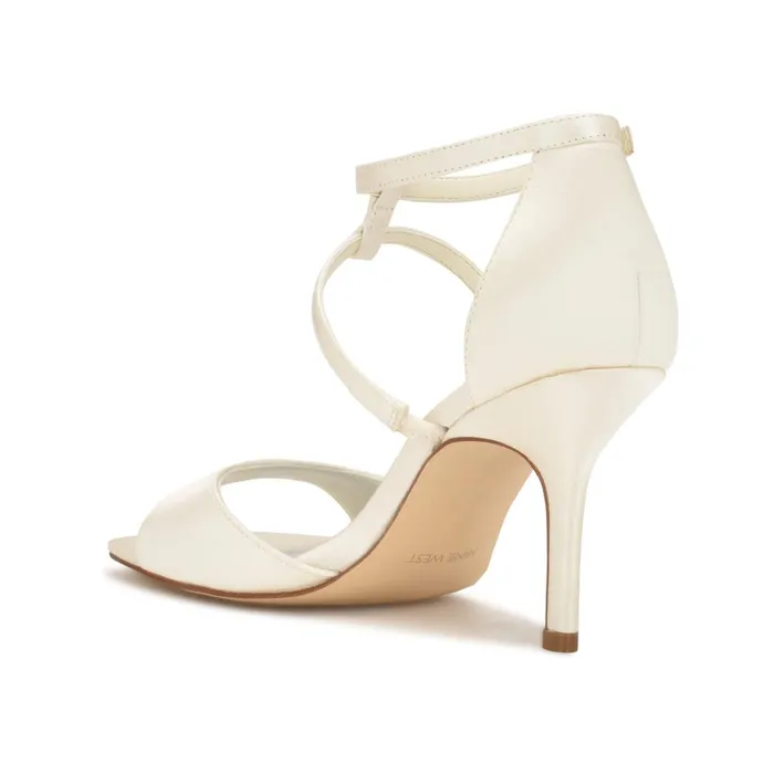Sighs Heeled Sandals Silver Shimmer Women Nine West Heeled Sighs Heeled Sandals Silver Shimmer Women Nine West Heeled