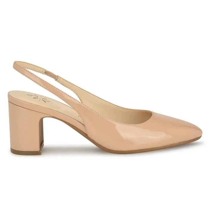 Sinead 92159 Block Heel Slingbacks Natural Women Nine West Pumps
