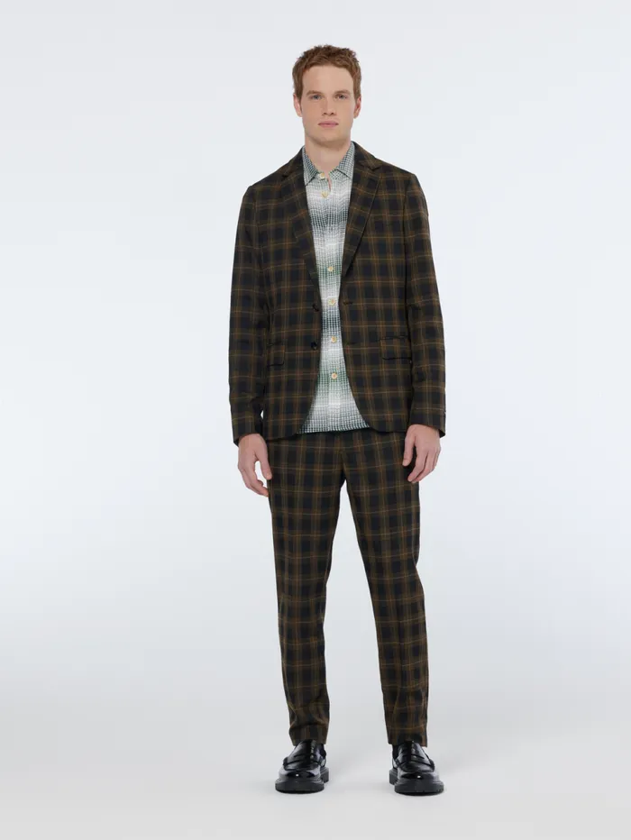 Singlebreasted Yarndyed Check Regular Fit Blazer Golden Brown Check Men Scotch and Soda Blazers and Waistcoats Singlebreasted Yarndyed Check Regular Fit Blazer Golden Brown Check Men Scotch and Soda Blazers and Waistcoats