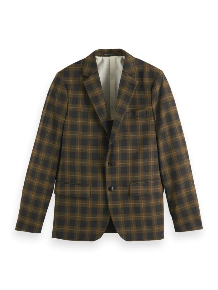 Singlebreasted Yarndyed Check Regular Fit Blazer Golden Brown Check Men Scotch and Soda Blazers and Waistcoats Singlebreasted Yarndyed Check Regular Fit Blazer Golden Brown Check Men Scotch and Soda Blazers and Waistcoats