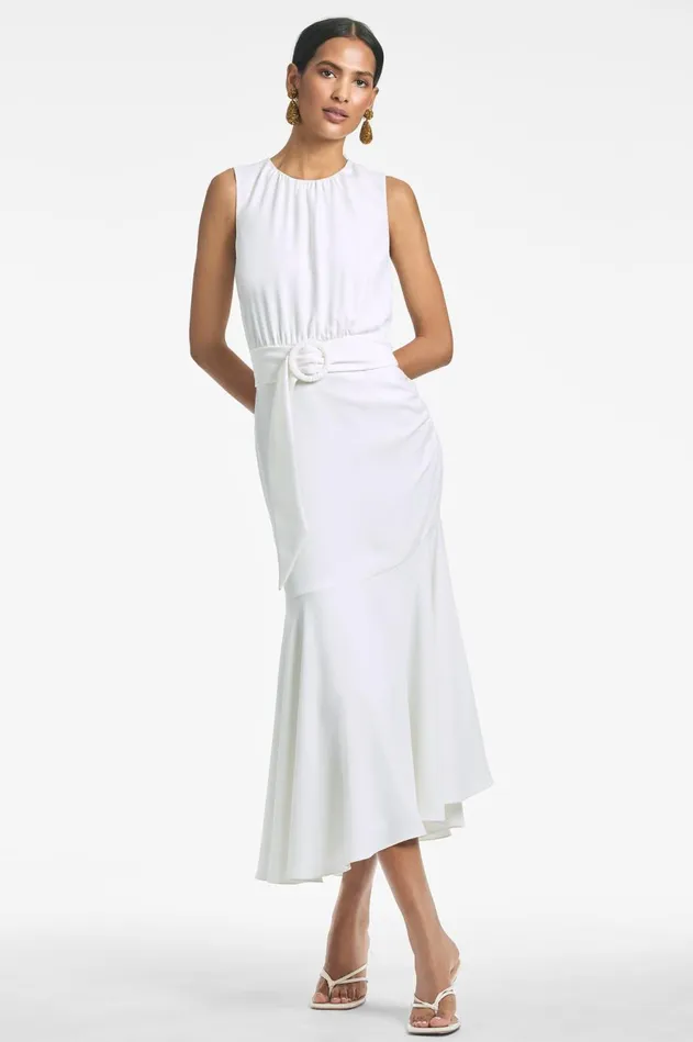 Sleeveless Camila Dress 8211 Ivory Women Sachin and Babi Sleeveless