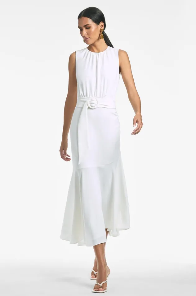 Sleeveless Camila Dress 8211 Ivory Women Sachin and Babi Sleeveless