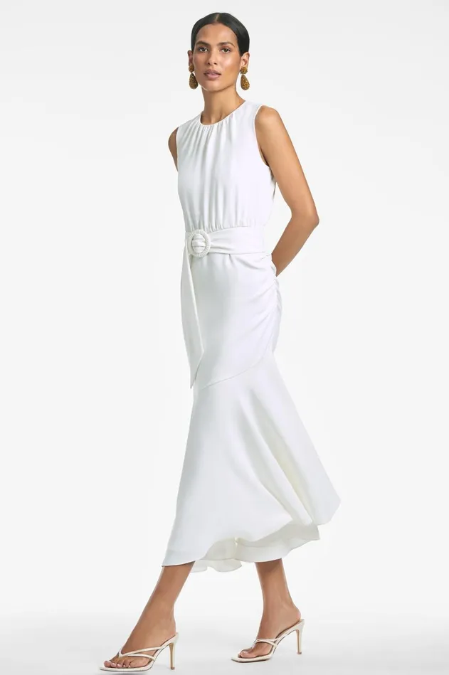Sleeveless Camila Dress 8211 Ivory Women Sachin and Babi Sleeveless