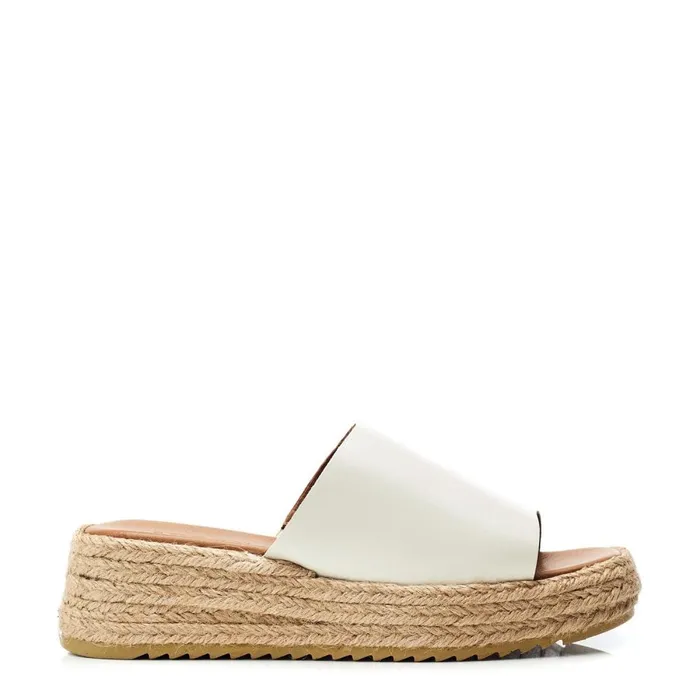 Slider Sandals Women Moda In Pelle Shoon Sh Astrid Beige Leather