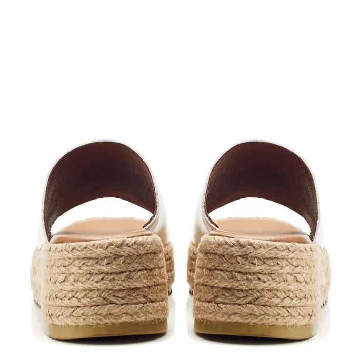 Slider Sandals Women Moda In Pelle Shoon Sh Astrid Beige Leather