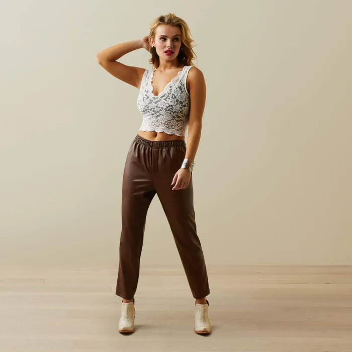 Small Town Jogger Pant Fondue Fudge Women Ariat Pants and Shorts Small Town Jogger Pant Fondue Fudge Women Ariat Pants and Shorts