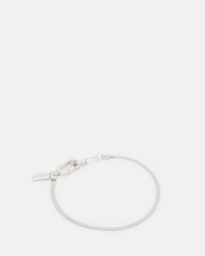 Snake Chain Fine Sterling Silver Bracelet Silver Women AllSaints Jewelry
