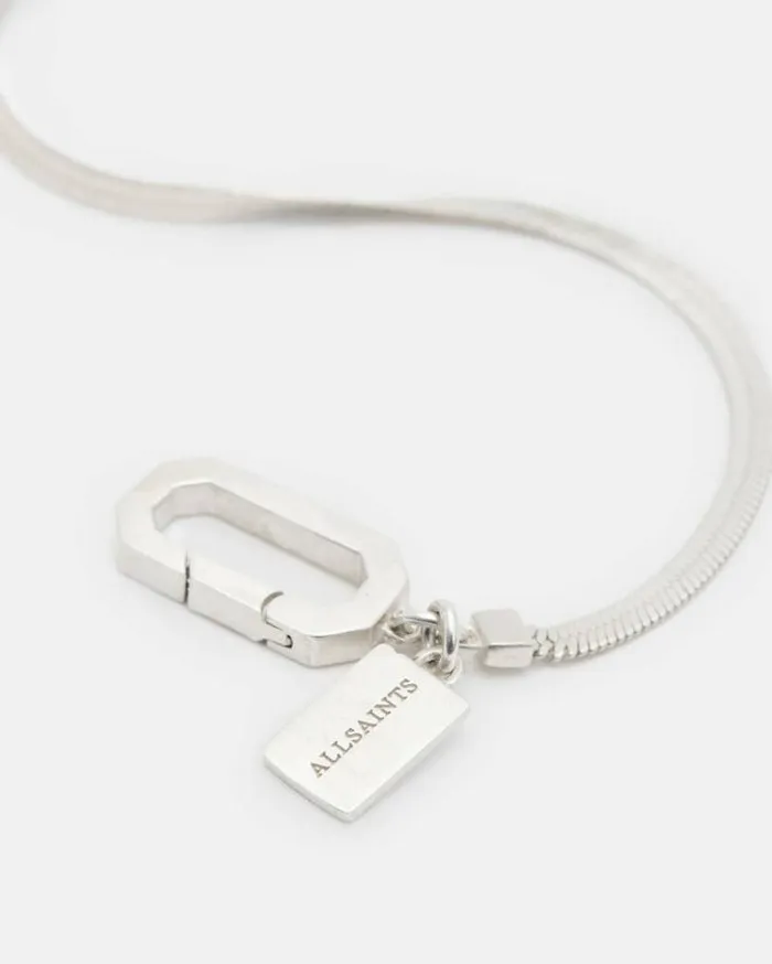 Snake Chain Fine Sterling Silver Bracelet Silver Women AllSaints Jewelry
