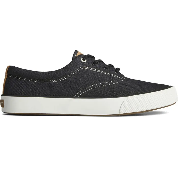 Sneakers Men Sperry Striper II Slub Linen Sneaker Black