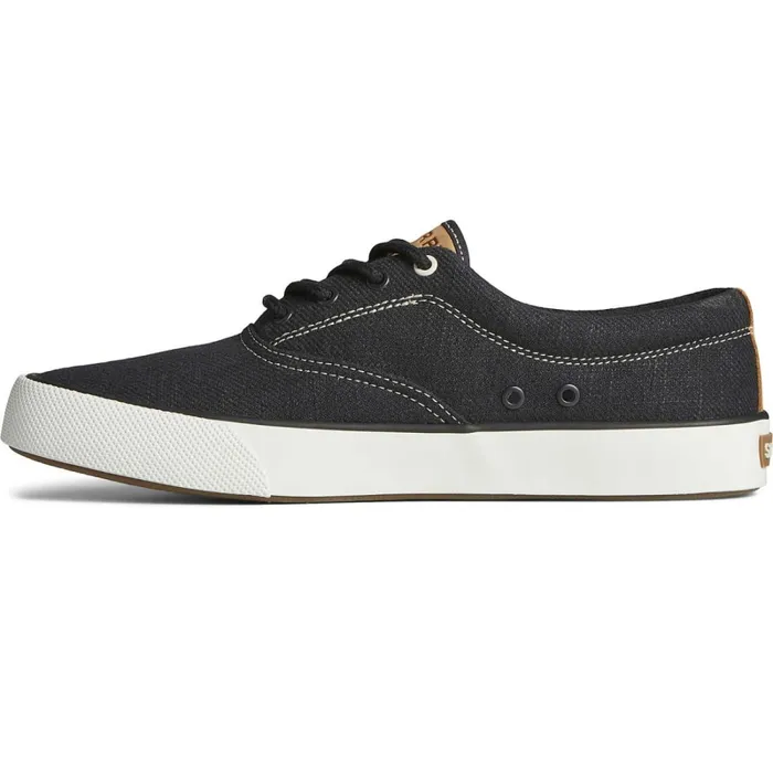 Sneakers Men Sperry Striper II Slub Linen Sneaker Black Sneakers Men Sperry Striper II Slub Linen Sneaker Black