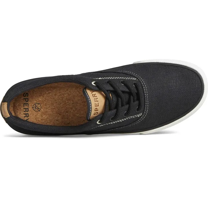 Sneakers Men Sperry Striper II Slub Linen Sneaker Black Sneakers Men Sperry Striper II Slub Linen Sneaker Black