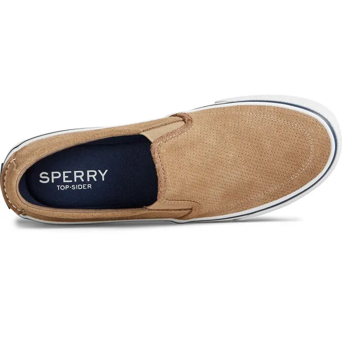Sneakers Men Sperry Striper II Twin Gore Perforated Slip On Sneaker Tan Sneakers Men Sperry Striper II Twin Gore Perforated Slip On Sneaker Tan