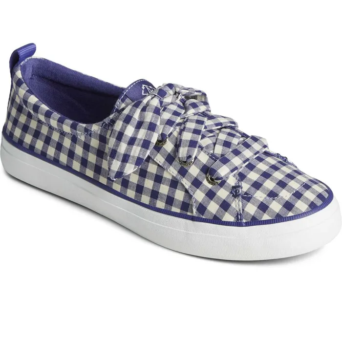Sneakers Women Sperry Crest Vibe Gingham Sneaker Blue Sneakers Women Sperry Crest Vibe Gingham Sneaker Blue