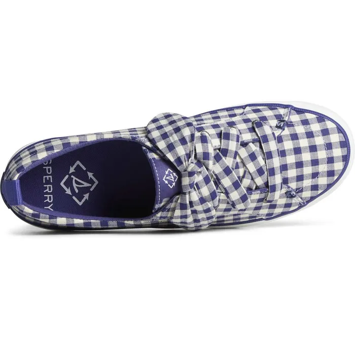 Sneakers Women Sperry Crest Vibe Gingham Sneaker Blue Sneakers Women Sperry Crest Vibe Gingham Sneaker Blue