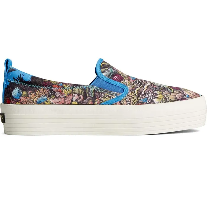 Sneakers Women Sperry Sperry X Kerby Crest Twin Gore Utopia Platform Slip On Sneaker Multi