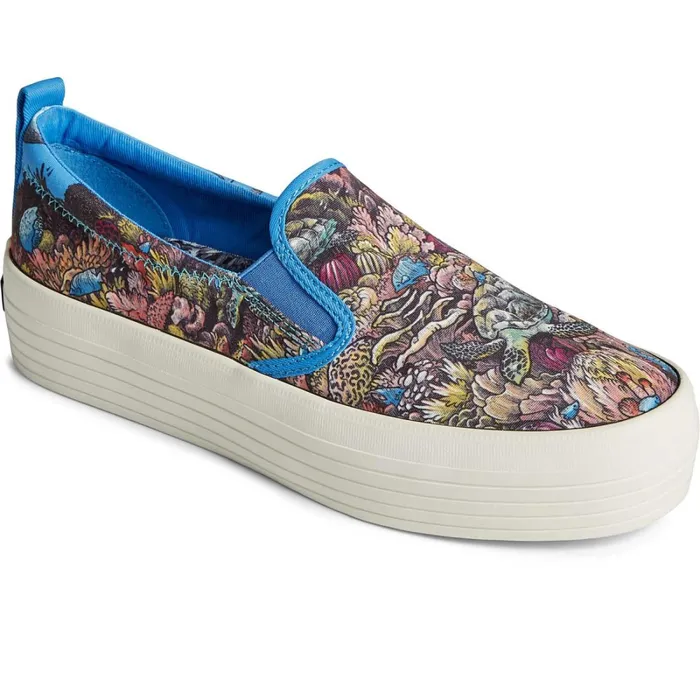 Sneakers Women Sperry Sperry X Kerby Crest Twin Gore Utopia Platform Slip On Sneaker Multi Sneakers Women Sperry Sperry X Kerby Crest Twin Gore Utopia Platform Slip On Sneaker Multi