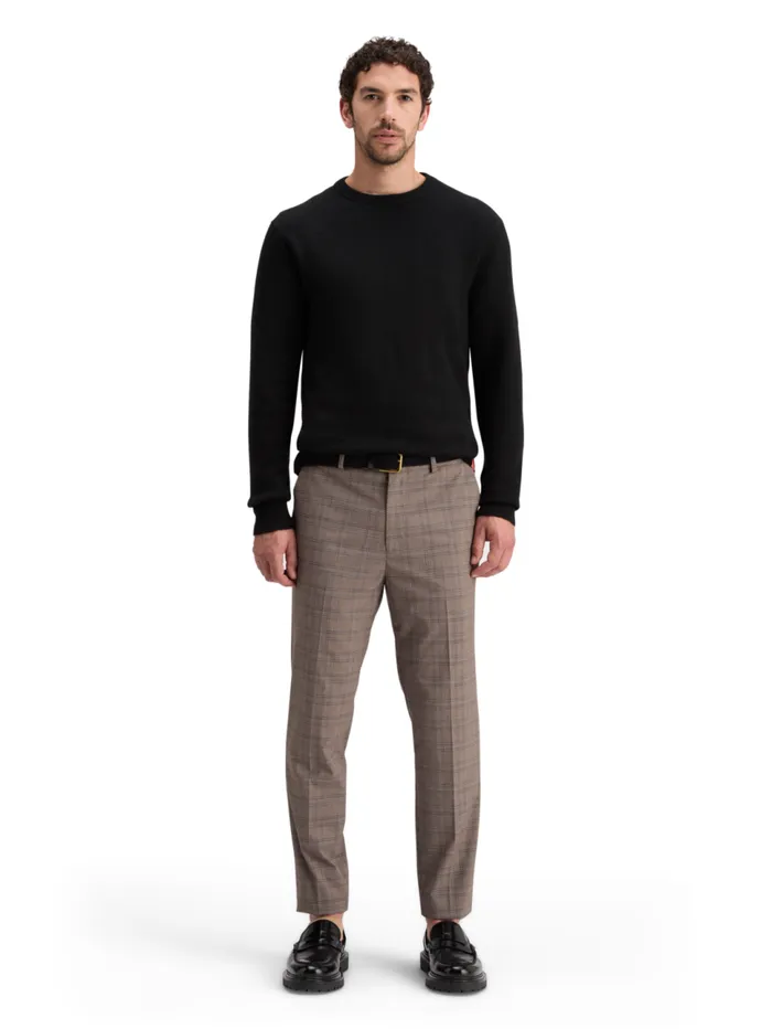 SOFT KNIT REGULAR FIT SWEATER Black Men Scotch and Soda Knitwear