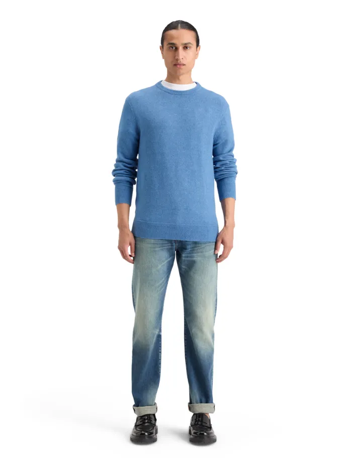 SOFT KNIT REGULAR FIT SWEATER Black Men Scotch and Soda Knitwear