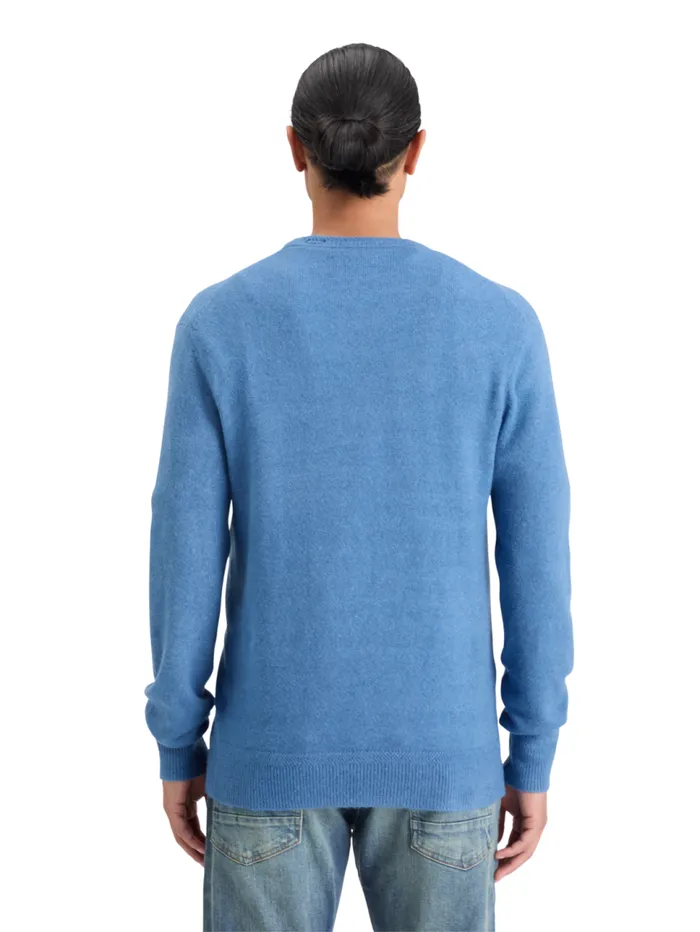 SOFT KNIT REGULAR FIT SWEATER Black Men Scotch and Soda Knitwear