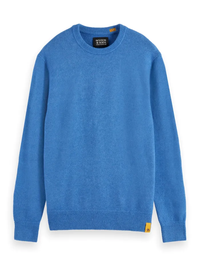 SOFT KNIT REGULAR FIT SWEATER Black Men Scotch and Soda Knitwear
