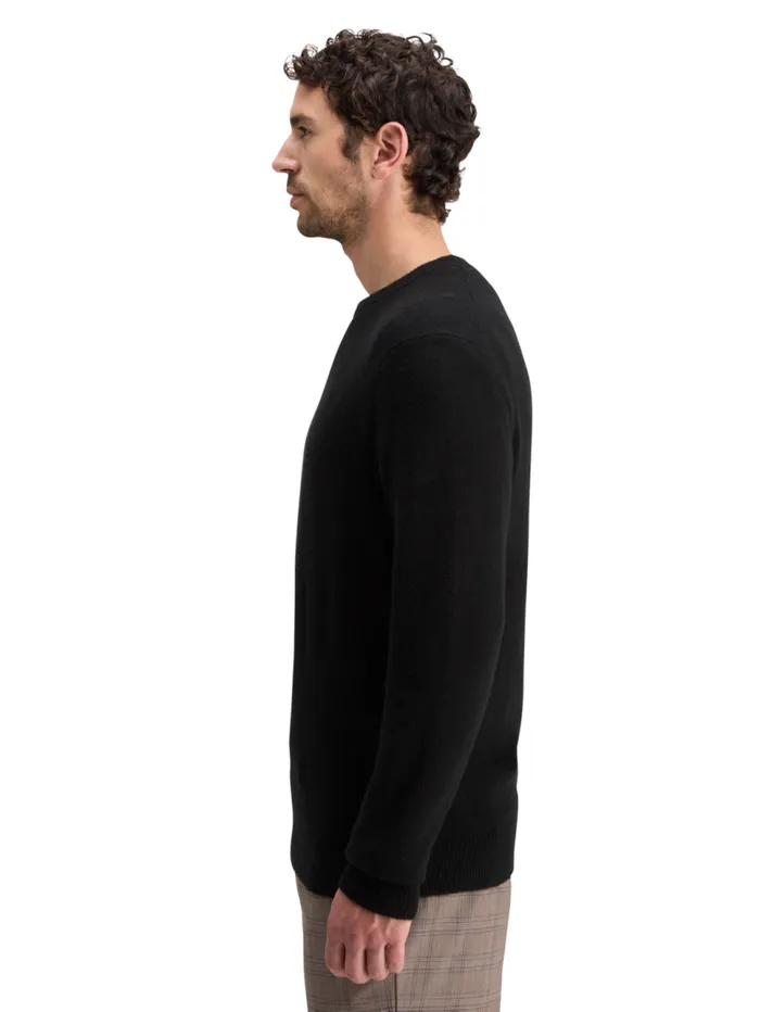 SOFT KNIT REGULAR FIT SWEATER Black Men Scotch and Soda Knitwear